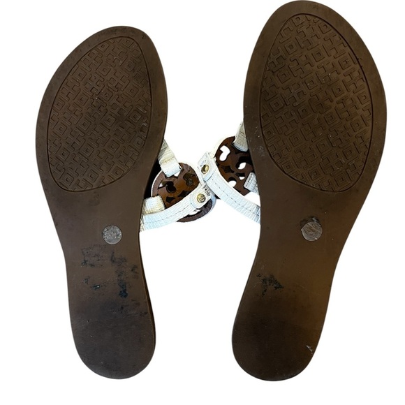 Tory Burch Mini Miller Gabriel Flat Thong in Ivory Womens Size 6 - Picture 3 of 3